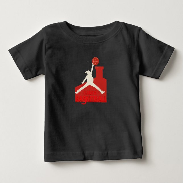 AIR SANTA – Funny Xmas Basketball Tshirt (Front)