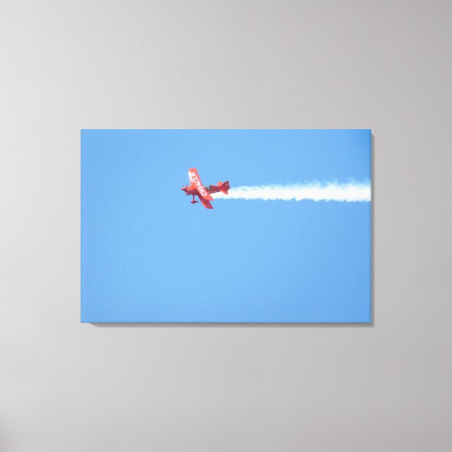 Air Show Stunt Plane Canvas Print (Front)