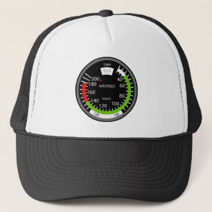 Air Speed Pilot Aviation Geek Trucker Hat