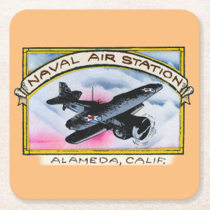Air Station Alameda Square Paper Coaster