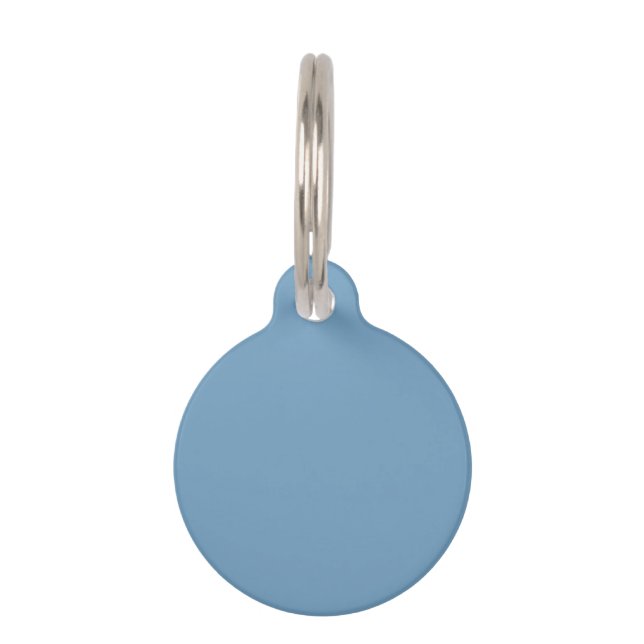 Air superiority blue (solid colour)  pet tag (Front)