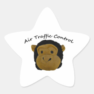Air Traffic Control Funny Gifts for Work Mates. Star Sticker