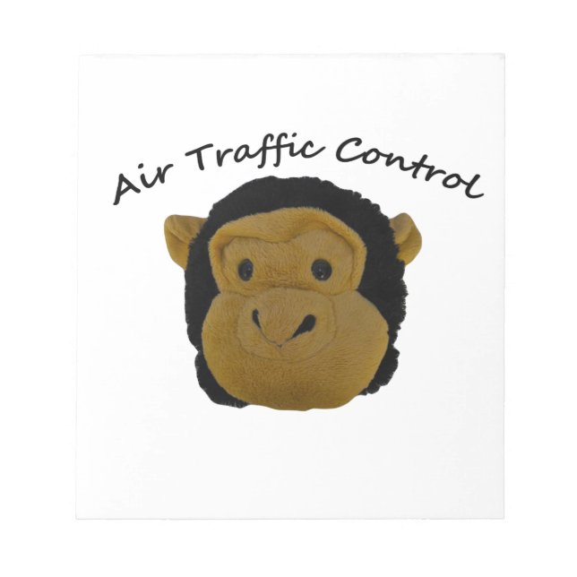 Air Traffic Control funny gifts. Notepad (Front)