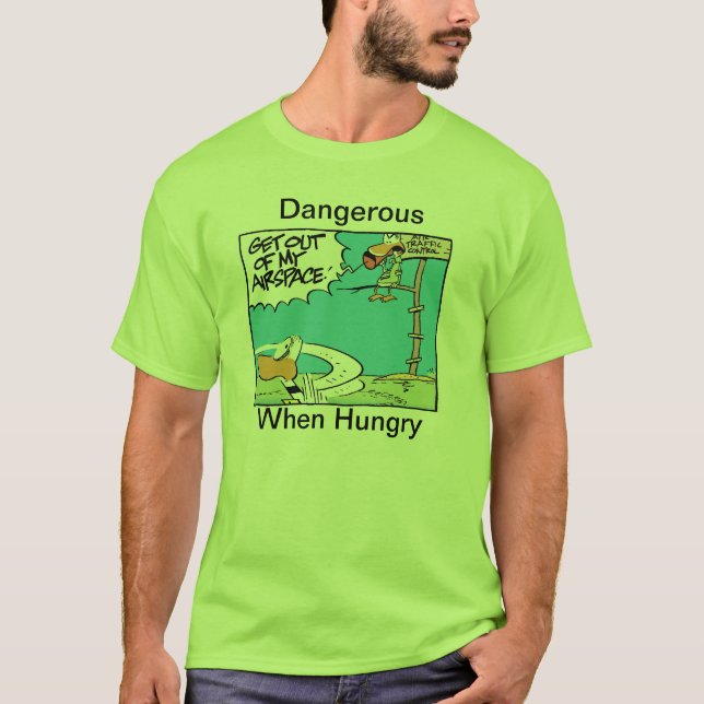 Air Traffic Control Hungry Humour T-Shirt (Front)