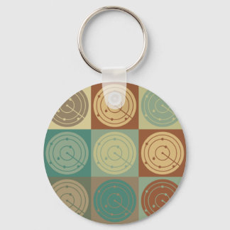 Air Traffic Control Pop Art Key Ring