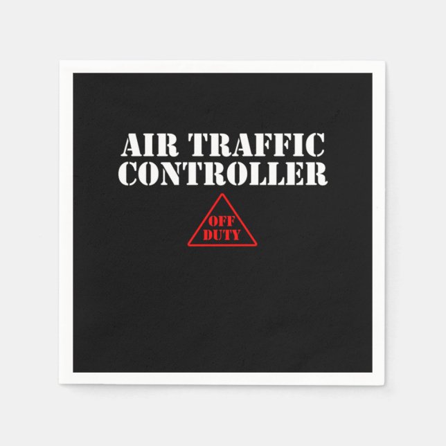 Air Traffic Controller Airfield Flight Controller  Napkin (Front)