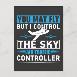 Air Traffic Controller Airport Funny Quote Postcard