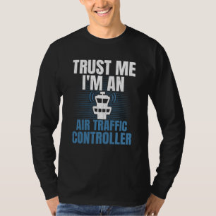 Air Traffic Controller Aviation Airplane Graphic T-Shirt