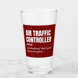 Air Traffic Controller – Aviation Humour Definitio Glass