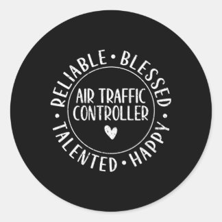 Air Traffic Controller Classic Round Sticker