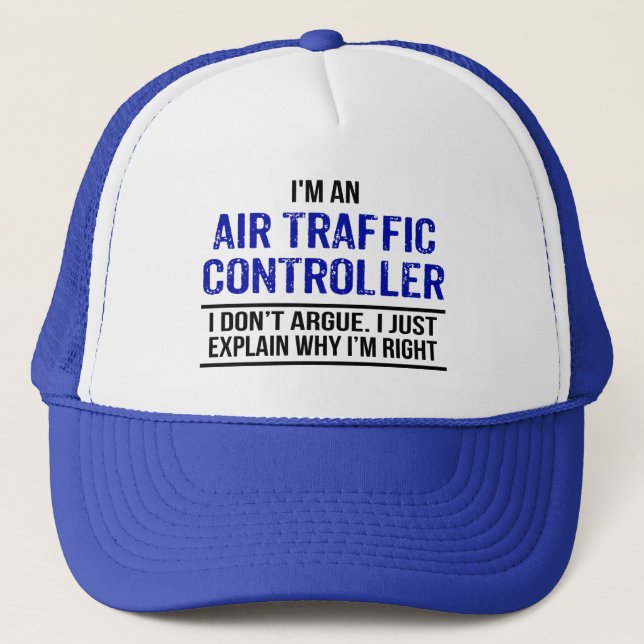 Air Traffic Controller Humour Trucker Hat (Front)
