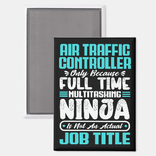 Air Traffic Controller Job Title Profession Funny Magnet