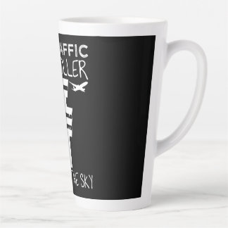 Air Traffic Controller Pun Joke Flight Control Latte Mug
