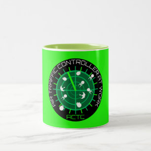 Air Traffic Controller Two-Tone Coffee Mug