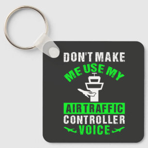 Air Traffic Controller Voice Funny Quote Key Ring