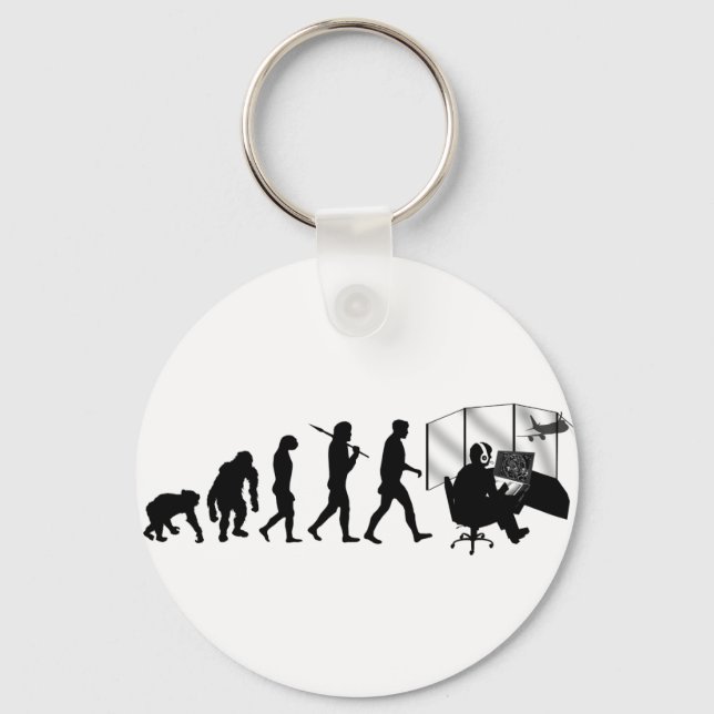 Air traffic controllers gifts tower control key ring (Front)