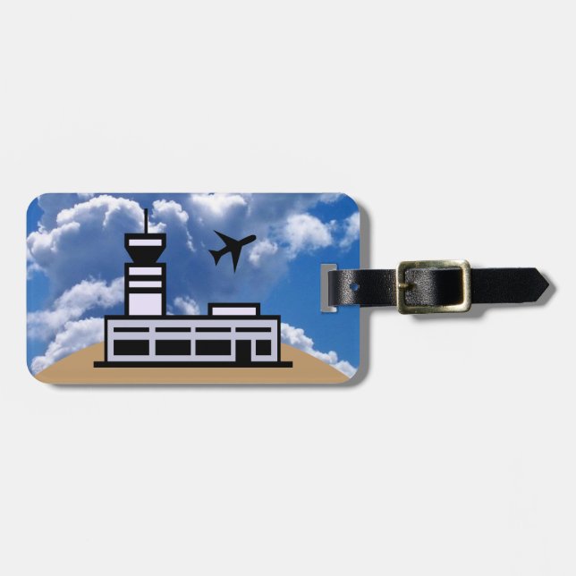 Air traveller luggage tag (Front Horizontal)