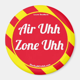 Air Uhh Zone Uhh Red/Yellow Magnet