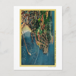 Air View of Monterey and Presido Postcard