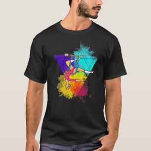Air Yoga Acrobatics Aerialist Colourful Aerial Yog T-Shirt