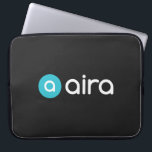 Aira Logo Laptop Sleeve<br><div class="desc">AI stands for Artificial Intelligence; RA stands for Remote Access. When you put them together you get Aira. Aira is a service that uses artificial intelligence and augmented reality to connect people to highly trained, remotely-located agents. At the touch of a button, Aira delivers instant access to information, enhancing everyday...</div>