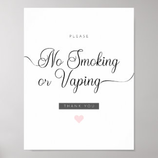 Airbnb No Smoking or Vaping Poster