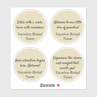 Airbnb Sticker/Vacation Rental Welcome Stickers