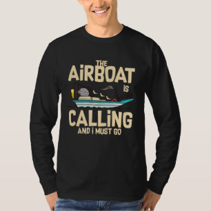 Airboat Fanboat Rc Hydroplane Racing Swamp Boat Ri T-Shirt