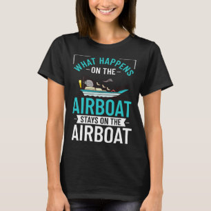 Airboat Fanboat Rc Hydroplane Racing Swamp Boat Ri T-Shirt