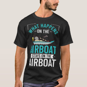 Airboat Fanboat Rc Hydroplane Racing Swamp Boat Ri T-Shirt