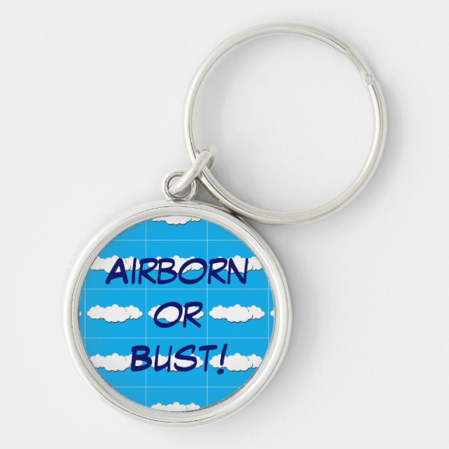 Airborn or Bust Keychain (Front)