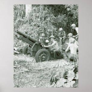 Airborne Artillerymen Poster