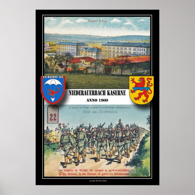Airborne Barracks Niederauerbach Poster (Front)