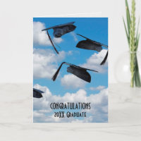 Airborne Black Graduation Caps