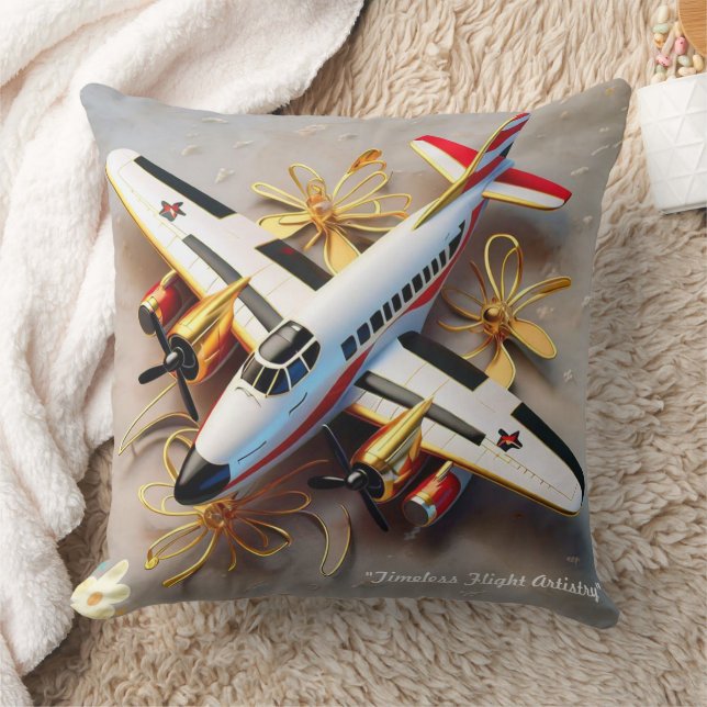 "Airborne Elegance" Cushion (Blanket)