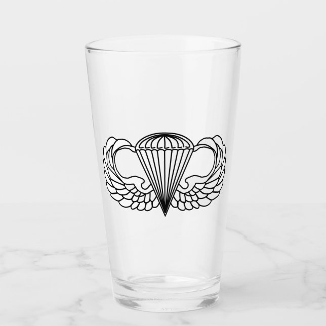 Airborne Jump Wings glass (Front)