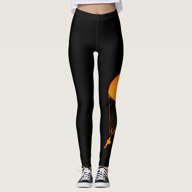 Airborne Leggings "Parachutiste" Black/Orange (Front)