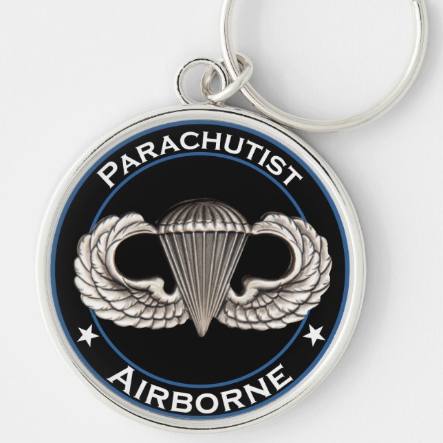 Airborne Parachutist Key Ring (Front)