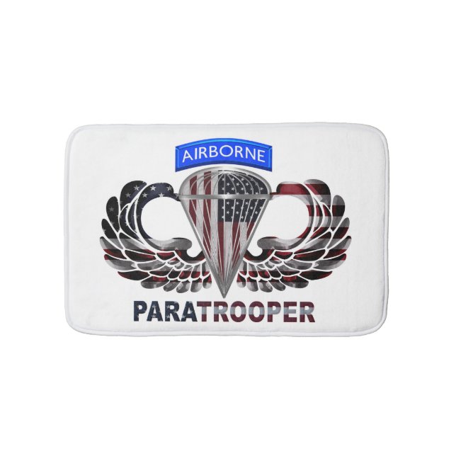 Airborne Paratrooper Bath Mat (Front)