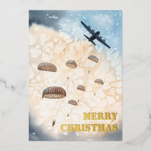 Airborne Paratroopers Jump Christmas