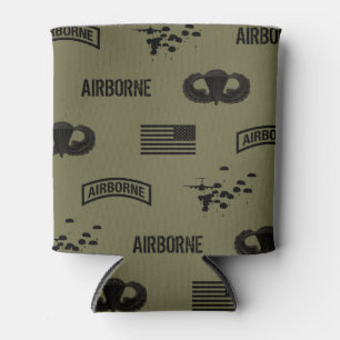 Airborne Pattern (Green) Can Cooler