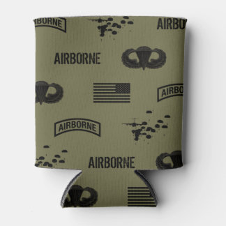 Airborne Pattern (Green) Can Cooler