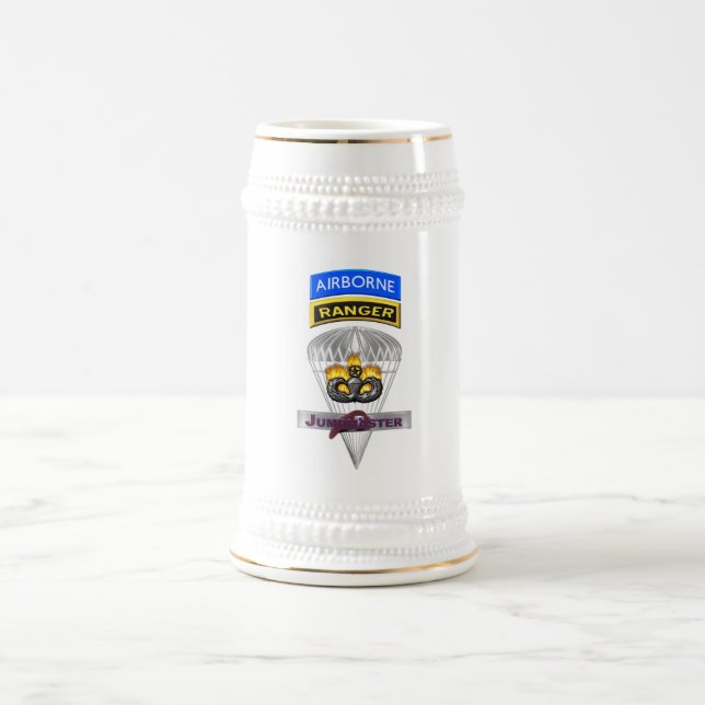 Airborne Ranger Jumpmaster Commemorative Beer Stein (Center)