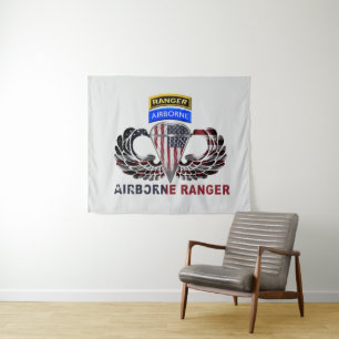 Airborne Ranger Paratrooper Tapestry