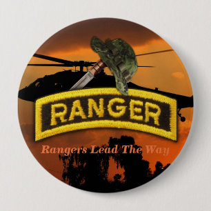 Airborne Rangers Veterans Vets LRRP 10 Cm Round Badge