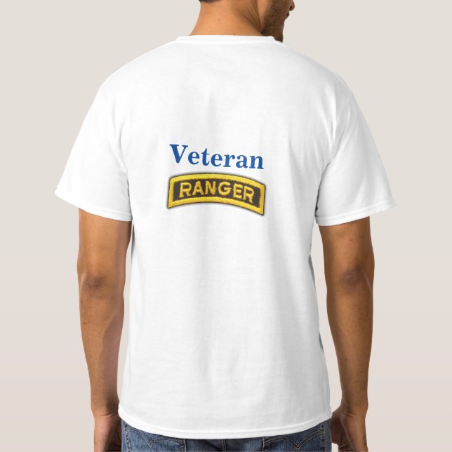 Airborne Rangers Veterans Vets LRRP T-Shirt (Back)