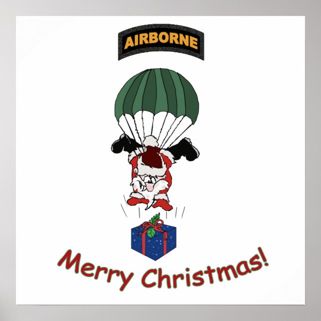 Airborne Santa Poster (Front)