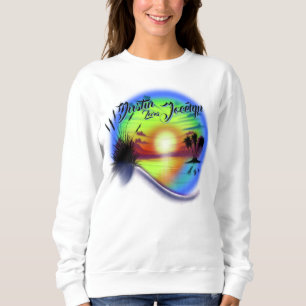 Airbrush Beach scene #02 personalised T-Shirt Sweatshirt