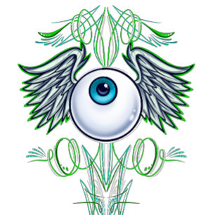 Airbrush Flying eyeball  T-Shirt