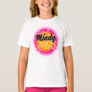 Airbrush personalised name stars T-Shirt